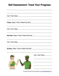Self Assessment Tracking Sheet Page 2