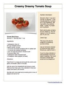 Silken Tofu Tomato Soup
