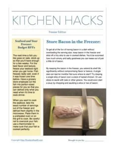 Kitchen Hacks: Freezer