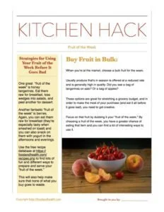 Kitchen Hack Fruit of the Week
