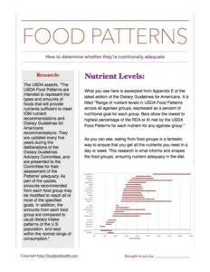 Nutrient Adequacy Handout