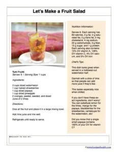Papaya Fruit Salad