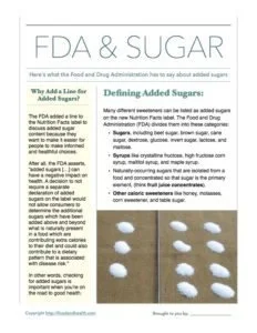 Added Sugars Law
