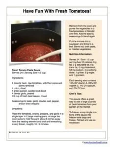 tomato pasta sauce