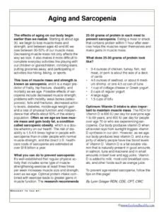 thumbnail of Handout Aging Sarcopenia