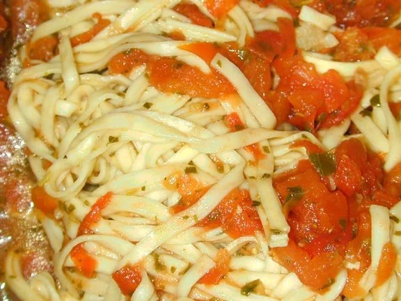 Cooked pasta