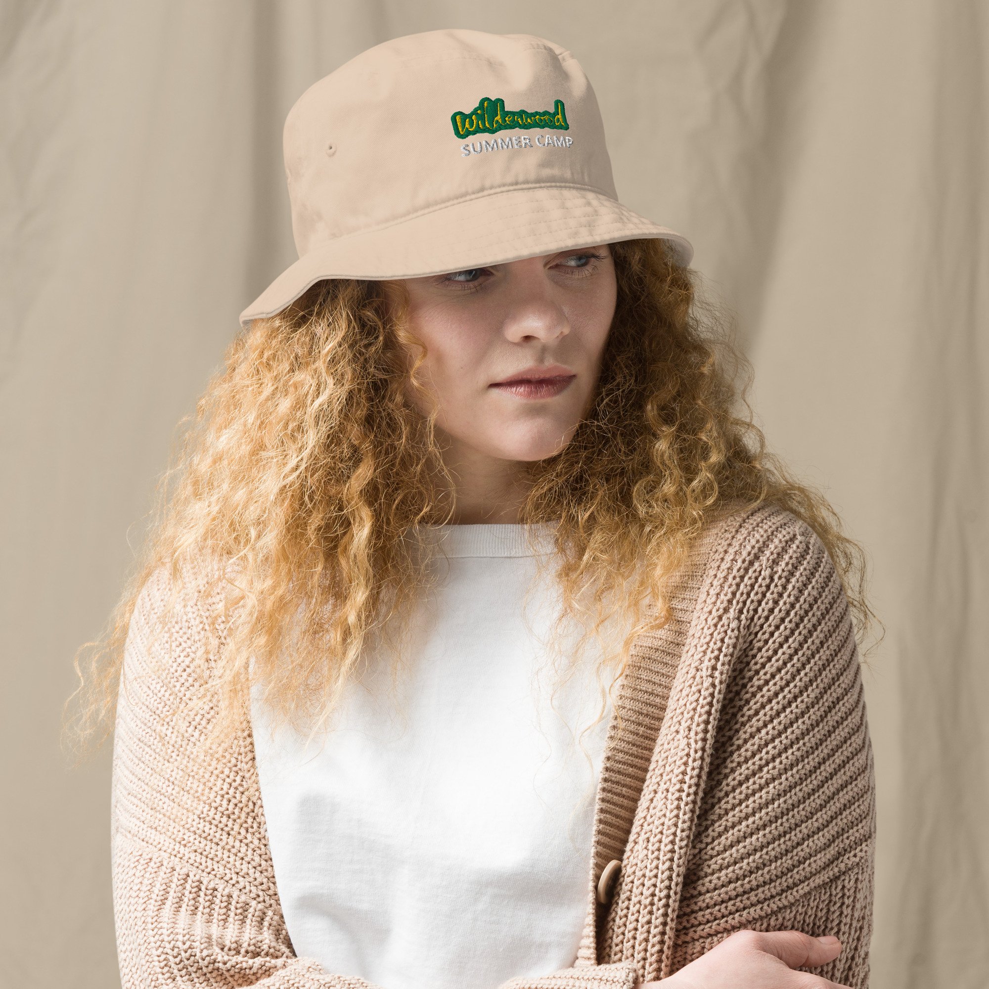 Breathable Bucket Hat - Stone - 財布、帽子、ファッション小物