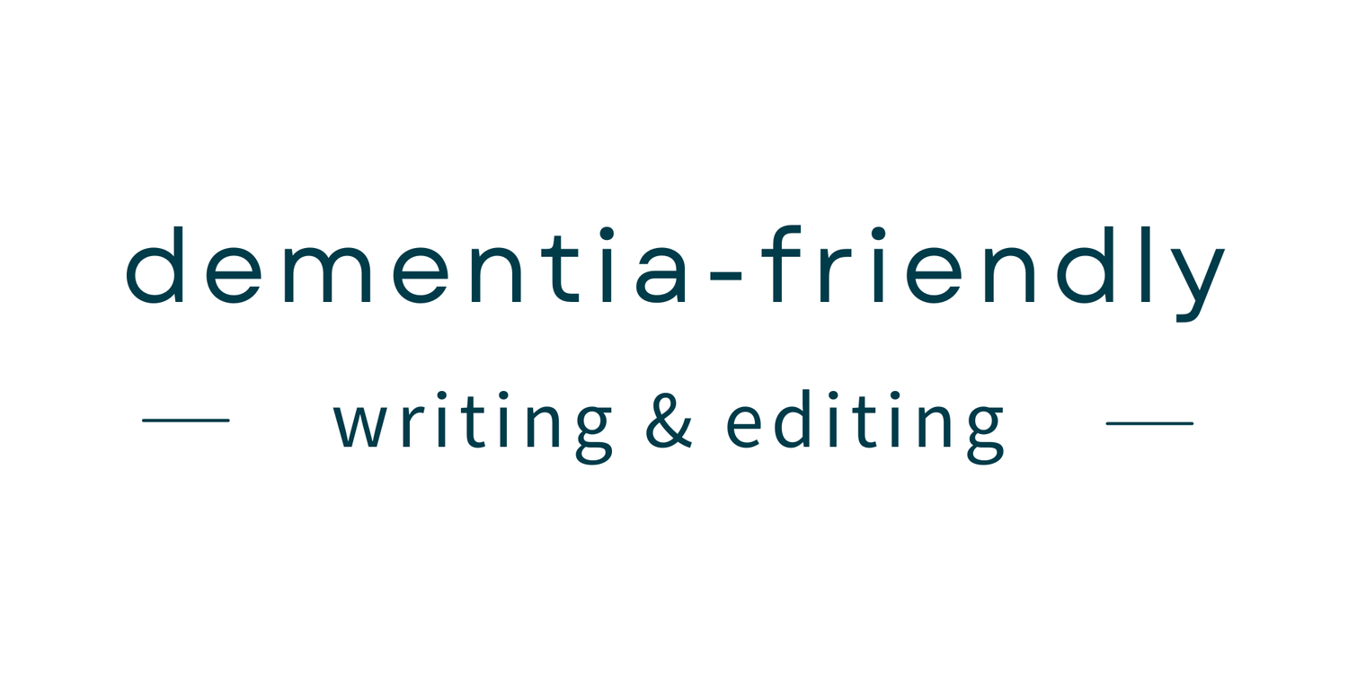 Dementia-friendly Writing