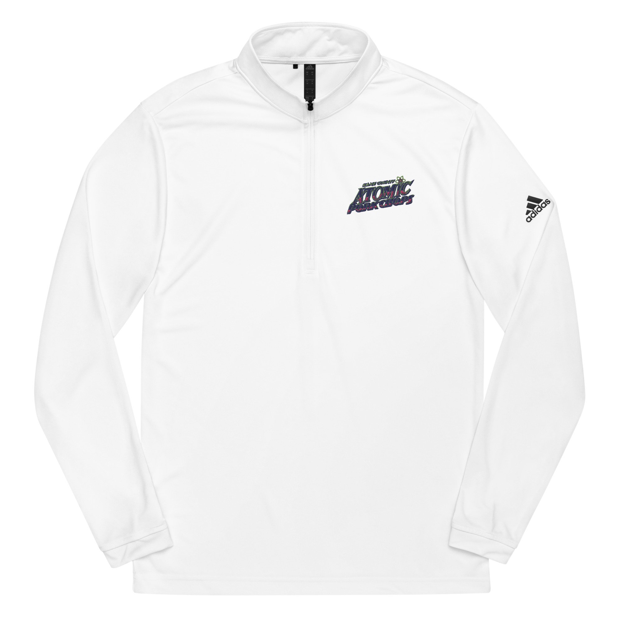 Adidas Unisex Relaxed-Fit Quarter Zip Pullover Atomic Pork Chops Adidas Unisex Relaxed-Fit Quarter Zip Pullover Atomic Pork Chops