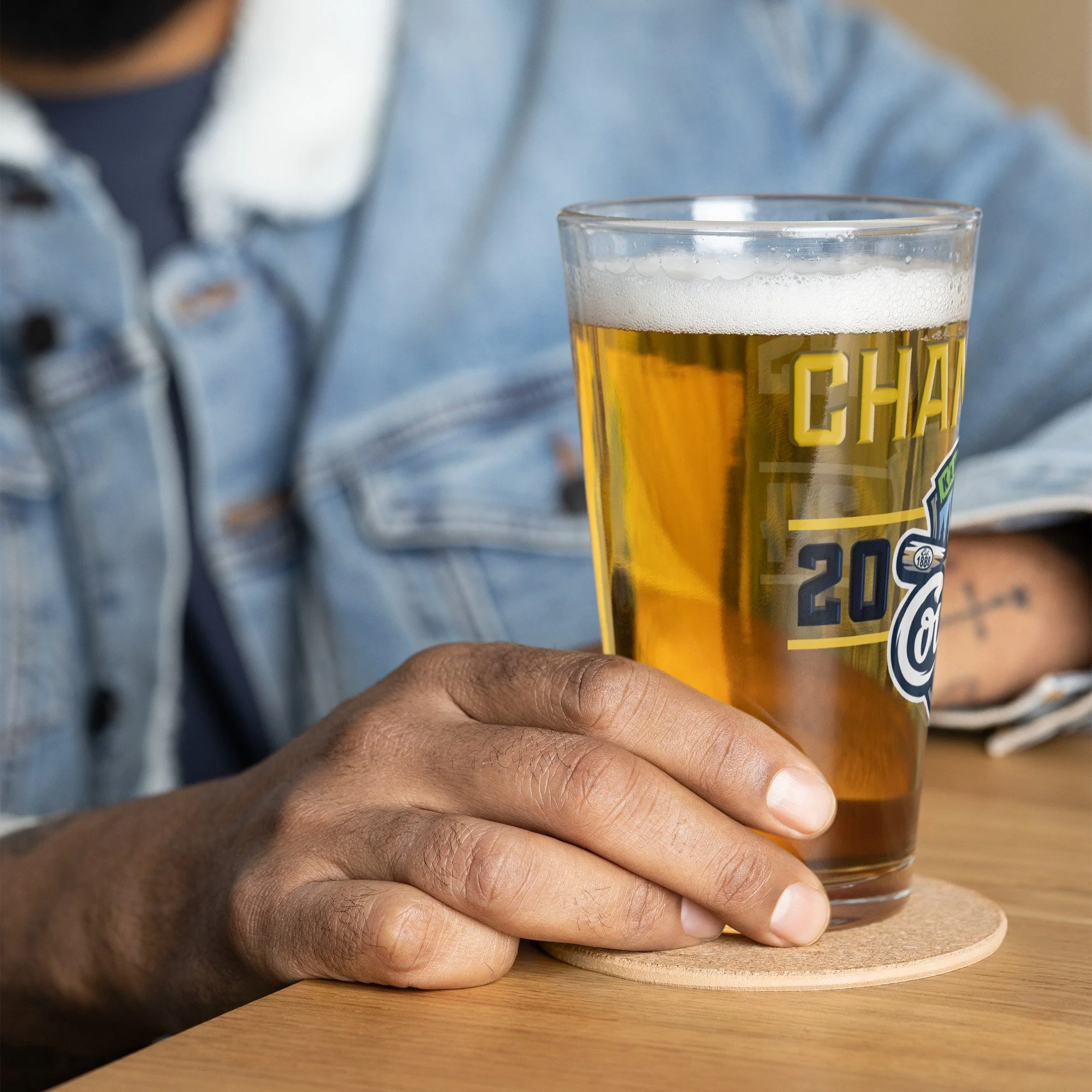 2024 Champions Shaker pint glass — Kane County Cougars