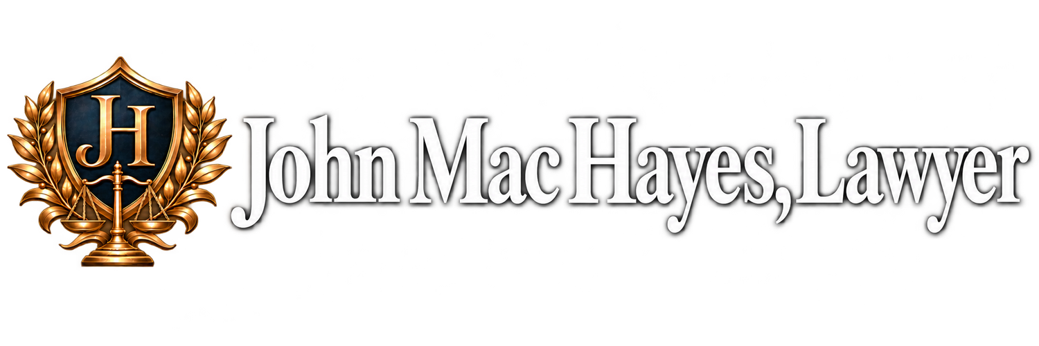 John Mac Hayes, Lawyer