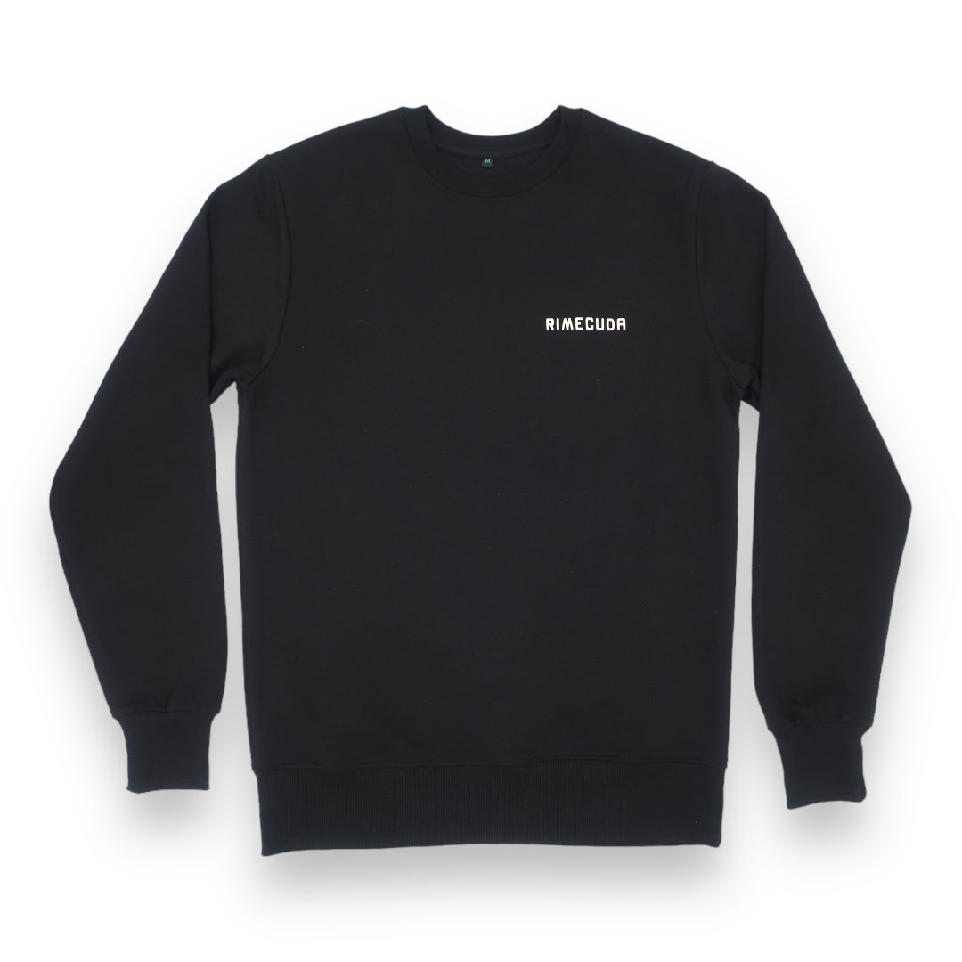 Crew Neck Sweatshirt Black Rimecuda