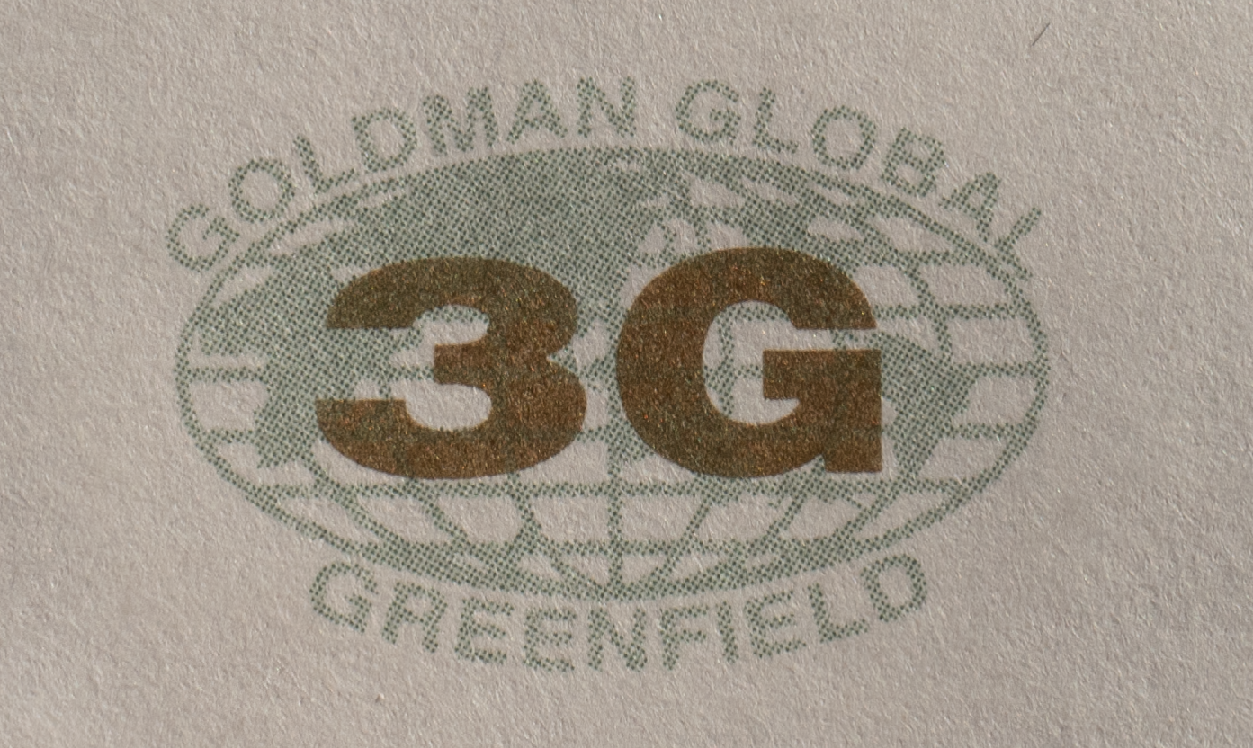 3G - GOLDMAN GLOBAL GREENFIELD