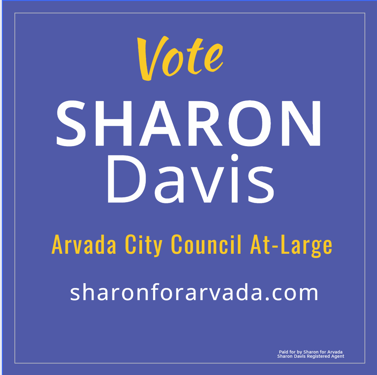 Sharon for Arvada
