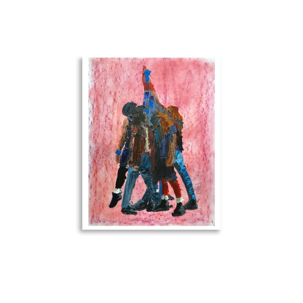 Limited Art Print Abstract Pearl Jam Ten Album Cover Art Palette