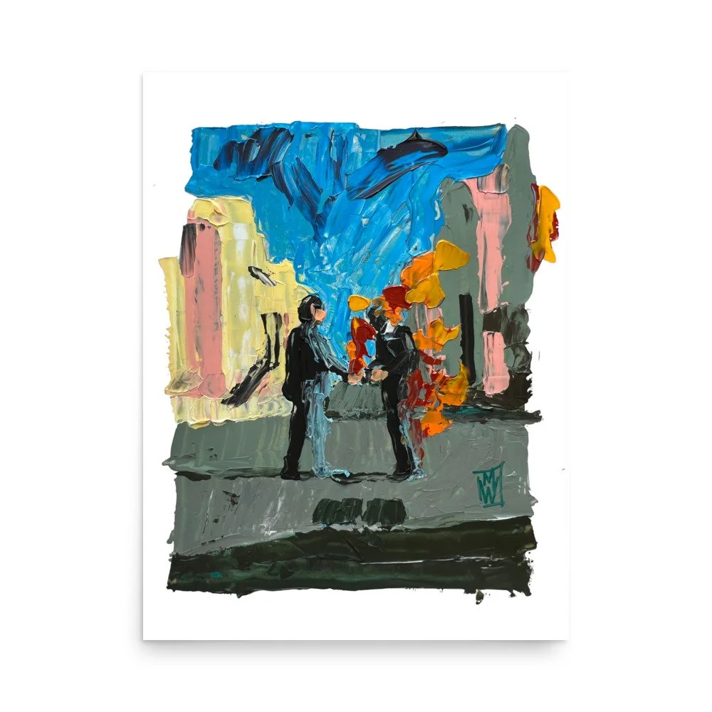 Pink Floyd Wish You Were Here Abstract Cover Limited Print Palette