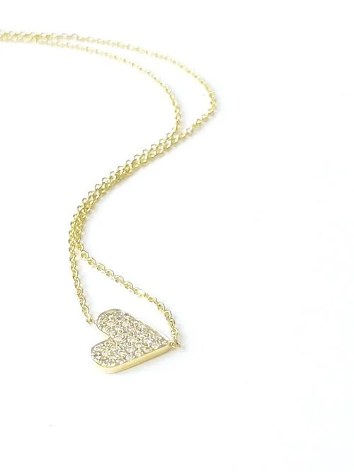 Sideways Heart Necklace — Jemma Lulu Designs