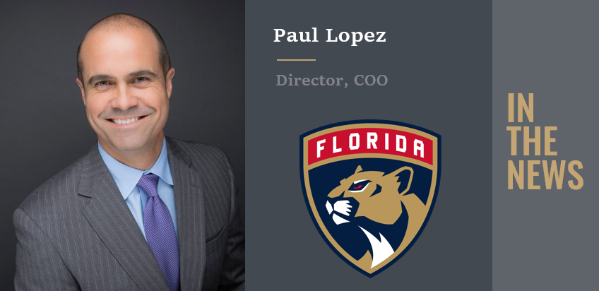 Tripp Scott’s Paul Lopez Honored by Florida Panthers