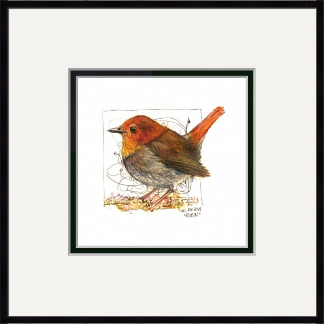 Japanese Robin Art Prints — Marianna Seger