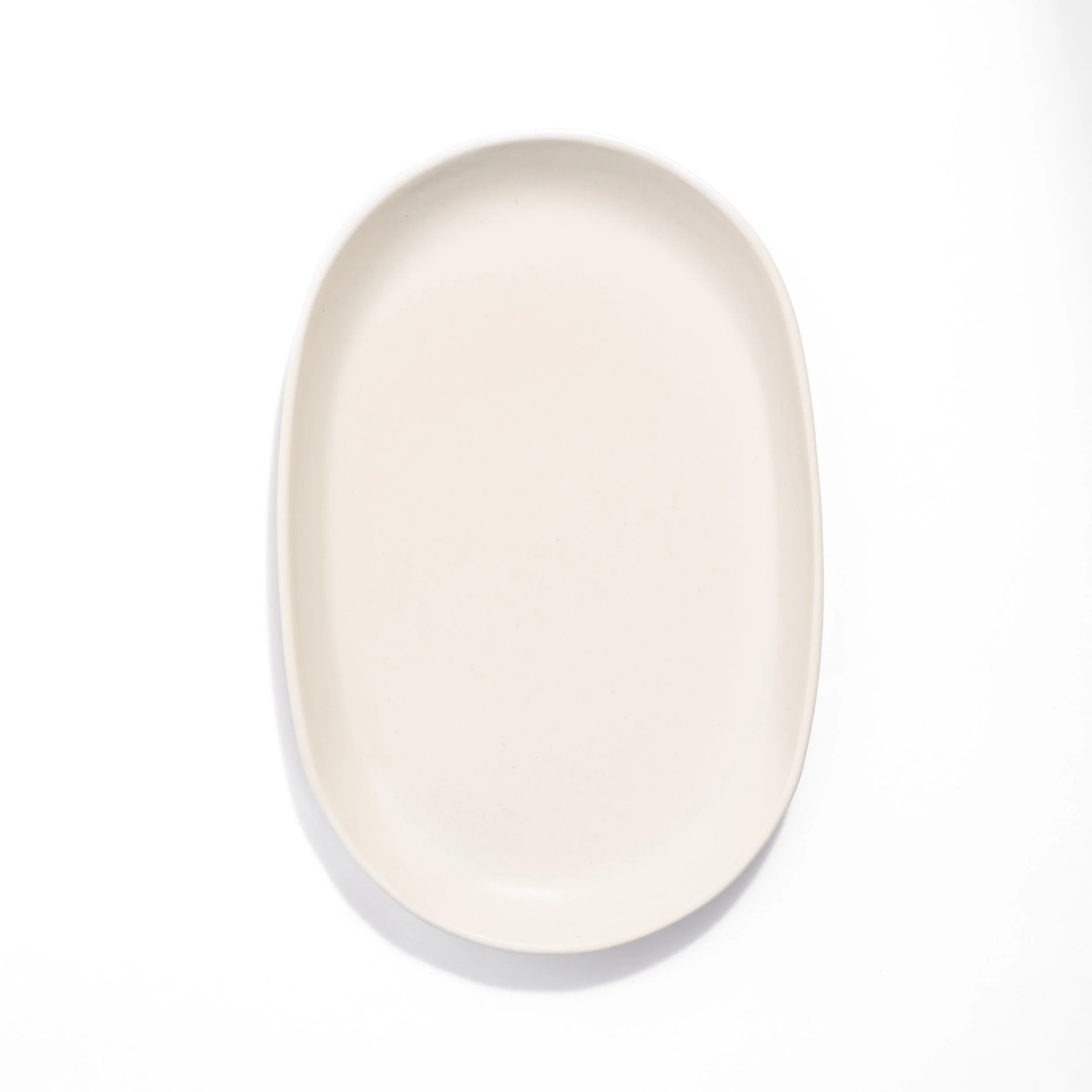 Set Of 2 Ceramic Oval Serving Platters - Large 14" & Medium 12" Deep Dish For Turkey, Fish, Appetizers