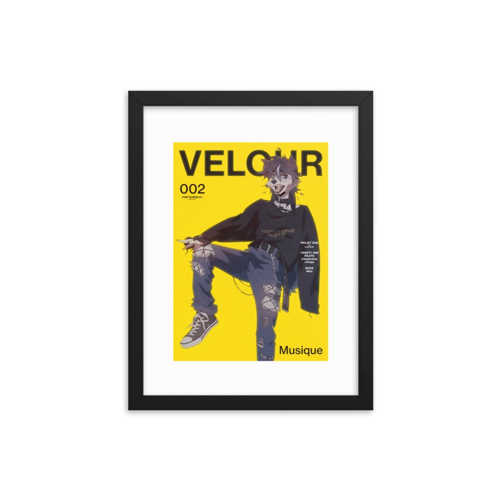 VELOUR 002 FRAMED PRINT — PANDASHK VELOUR 002 FRAMED PRINT — PANDASHK