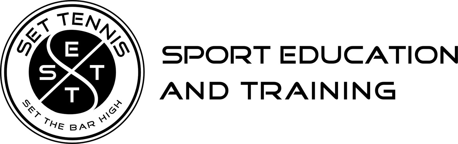 SET Tennis logo banner wit 