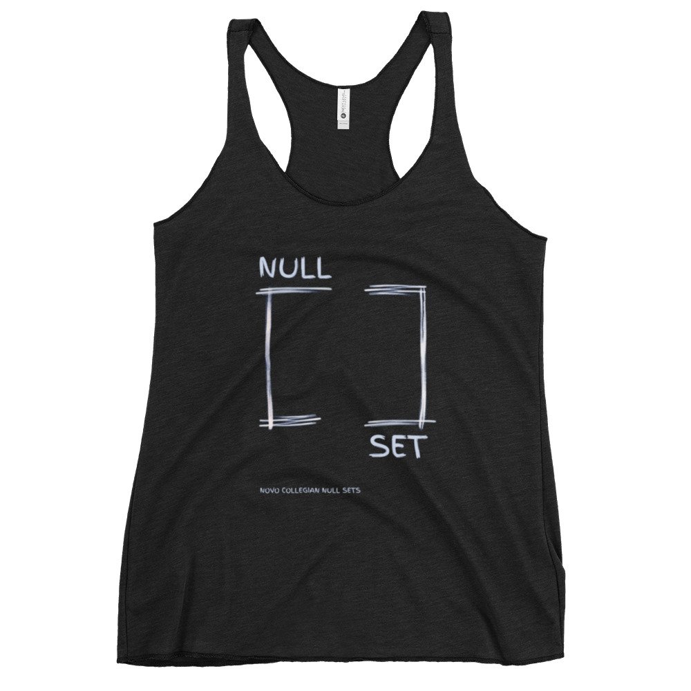 Null Set Scratch Logo Tank Top (Women's Fit) — Novo Collegian Null