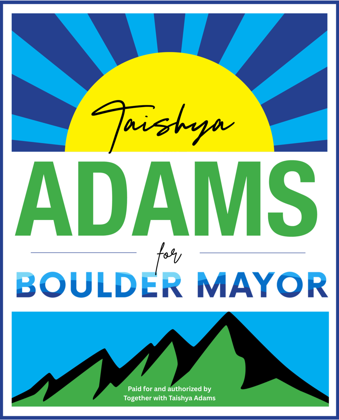 Adams for Boulder Mayor