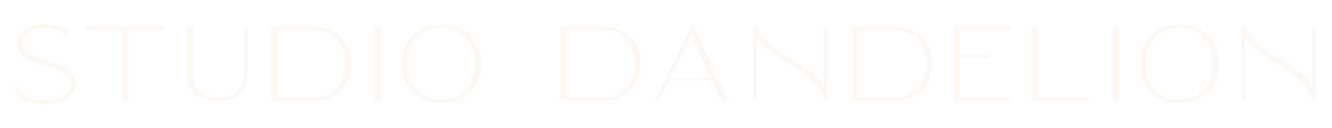 studio dandelion home page