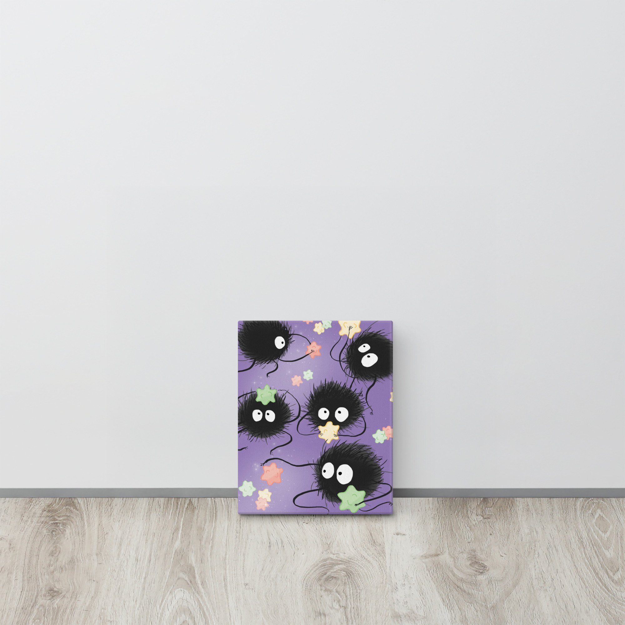 Black Splatter Canvas – ClockCanvas