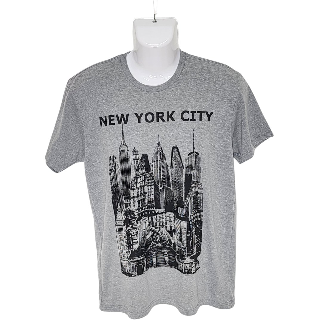 NYC, NY Skyline Unisex T-Shirt'- NYC Collage: A Vibrant Tribute to New York  City's Skylines — Gladiator Art & Apparel