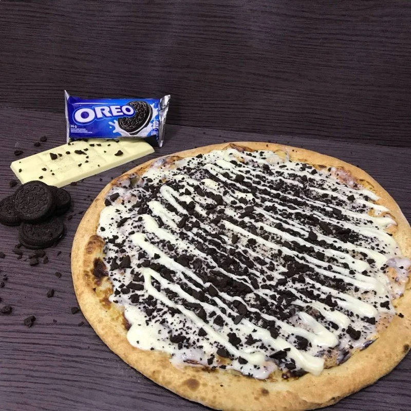 Pizza de Oreo