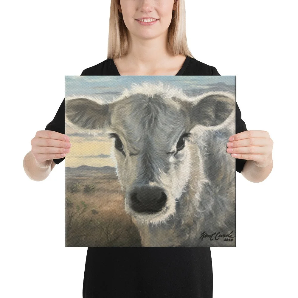 Cutie Calf Canvas — Kent Curole - Artist