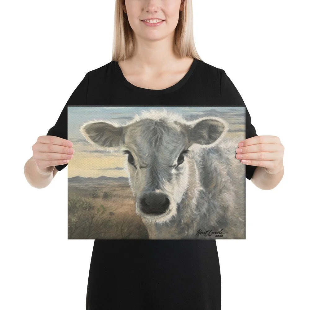 Cutie Calf Canvas — Kent Curole - Artist