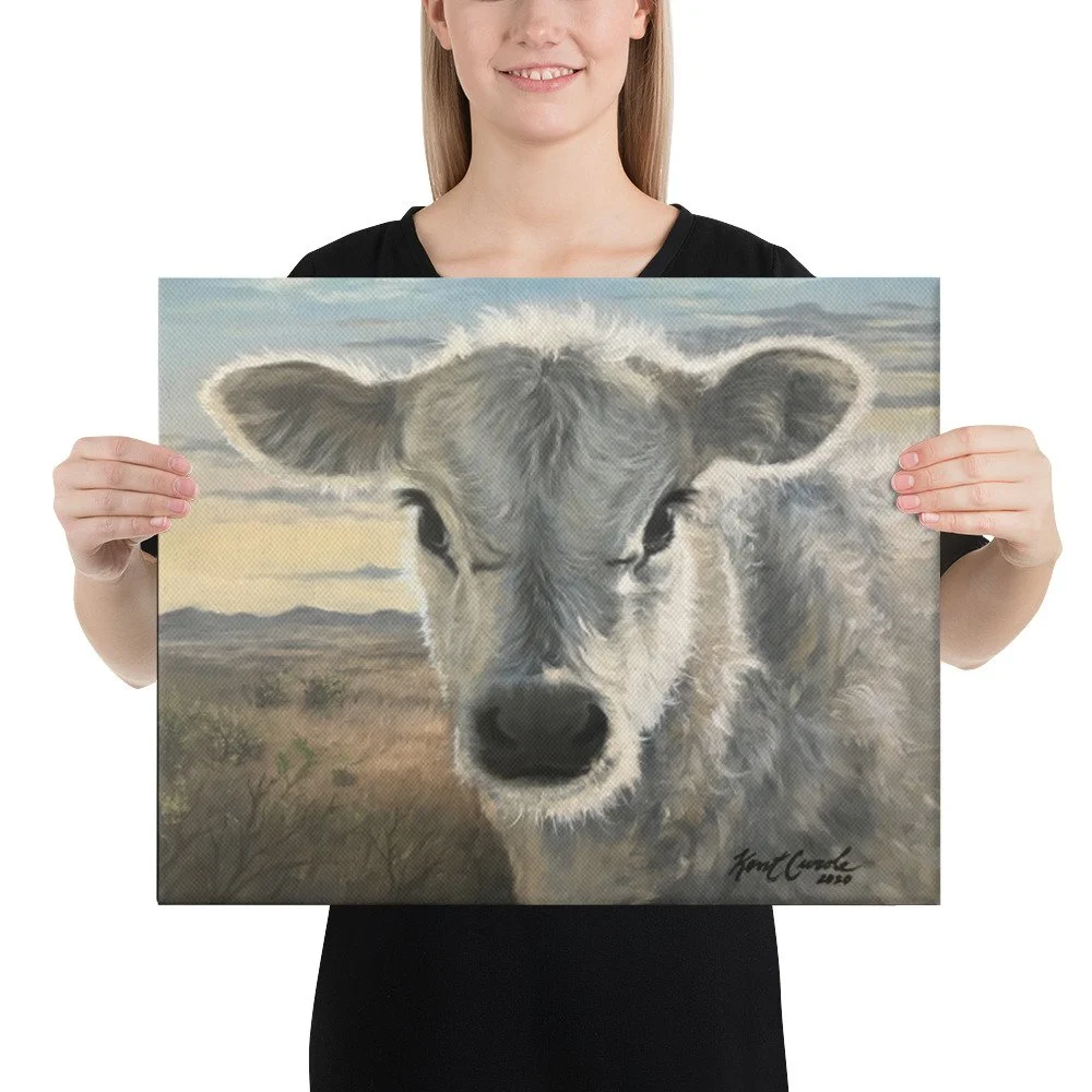 Cutie Calf Canvas — Kent Curole - Artist
