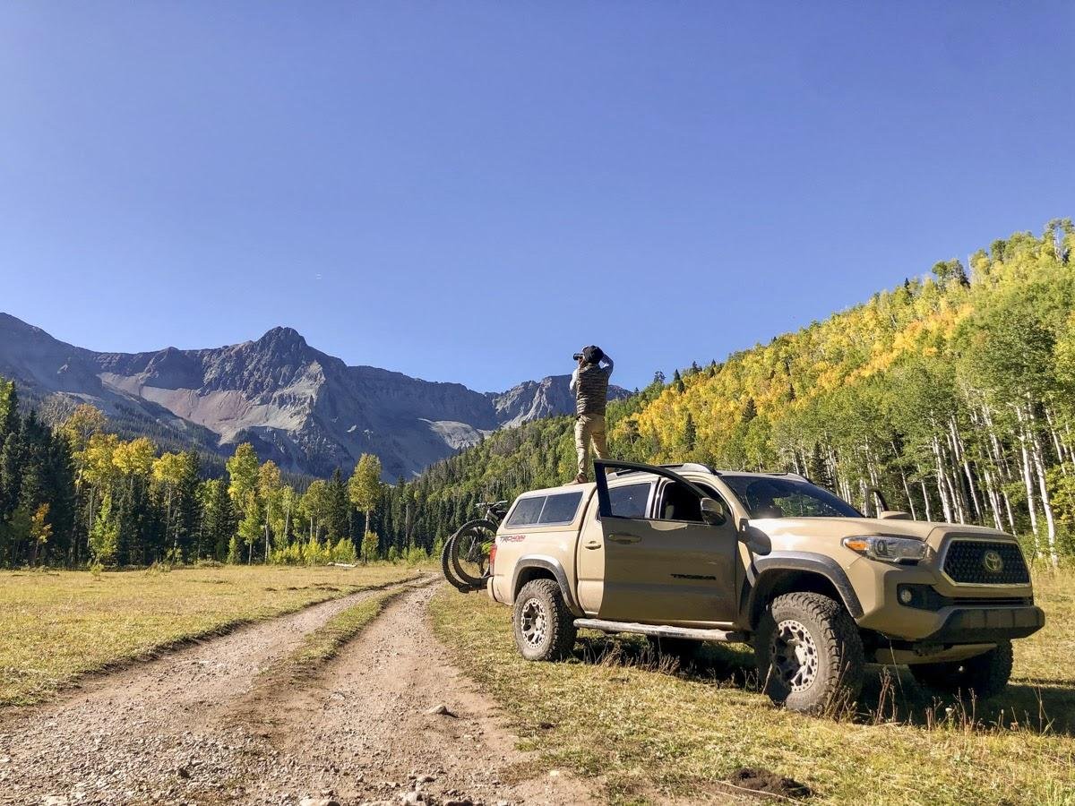 Kuat NV 2.0 bike rack on a Tacoma