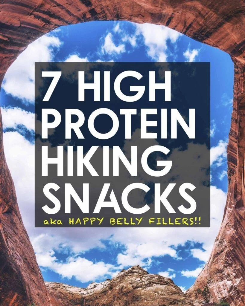 7 High Protein Hiking Snacks Pin