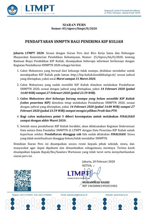 Cara dan Jadwal Pendaftaran KIP Kuliah Tahun 2020 Cara dan Jadwal Pendaftaran KIP Kuliah Tahun 2020
