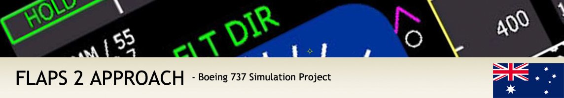 Flaps 2 Approach -  Boeing 737 Simulator project