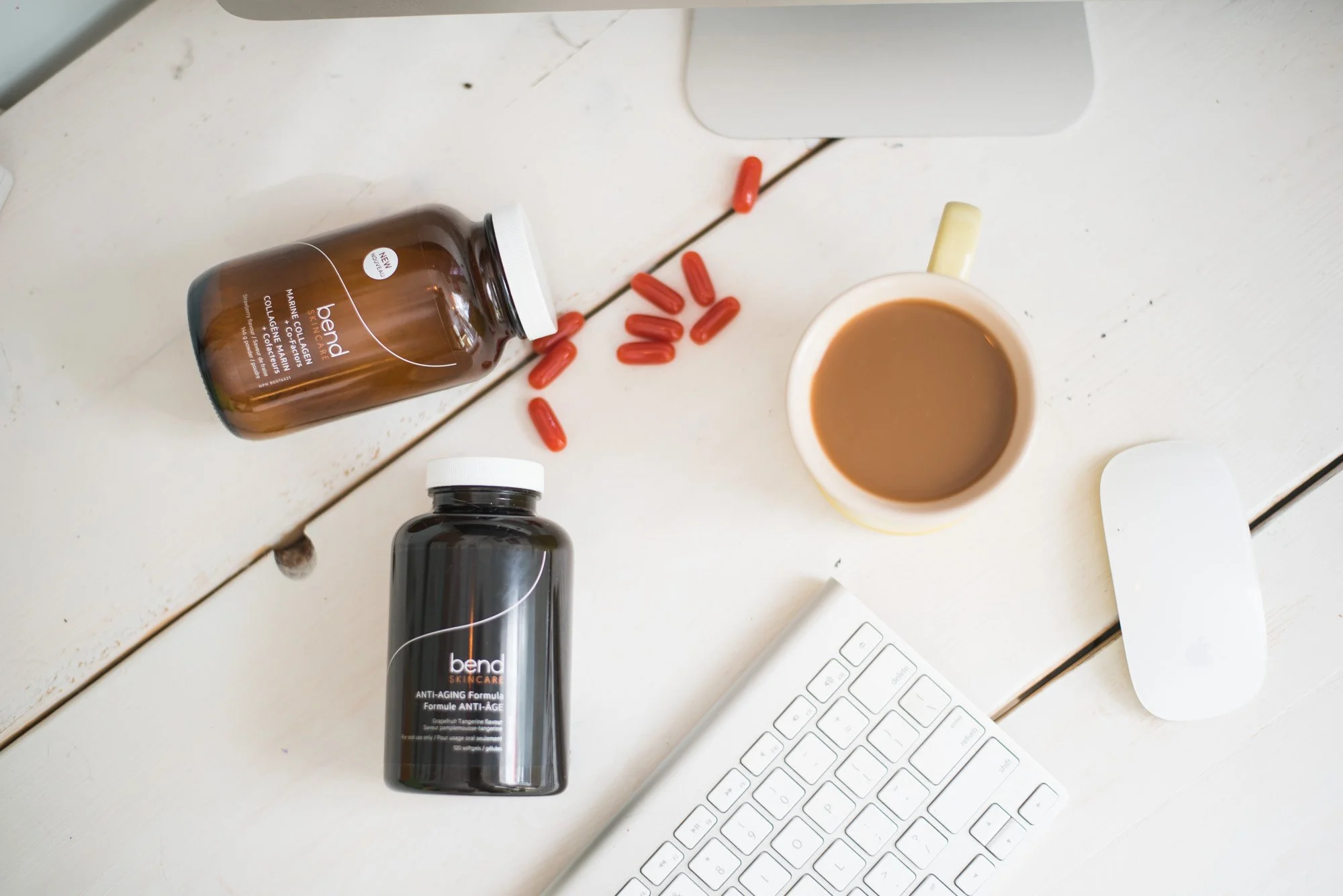 Bend Beauty Aniti-Aging Formula in capsules and Marine Collagen + Co-factors 
