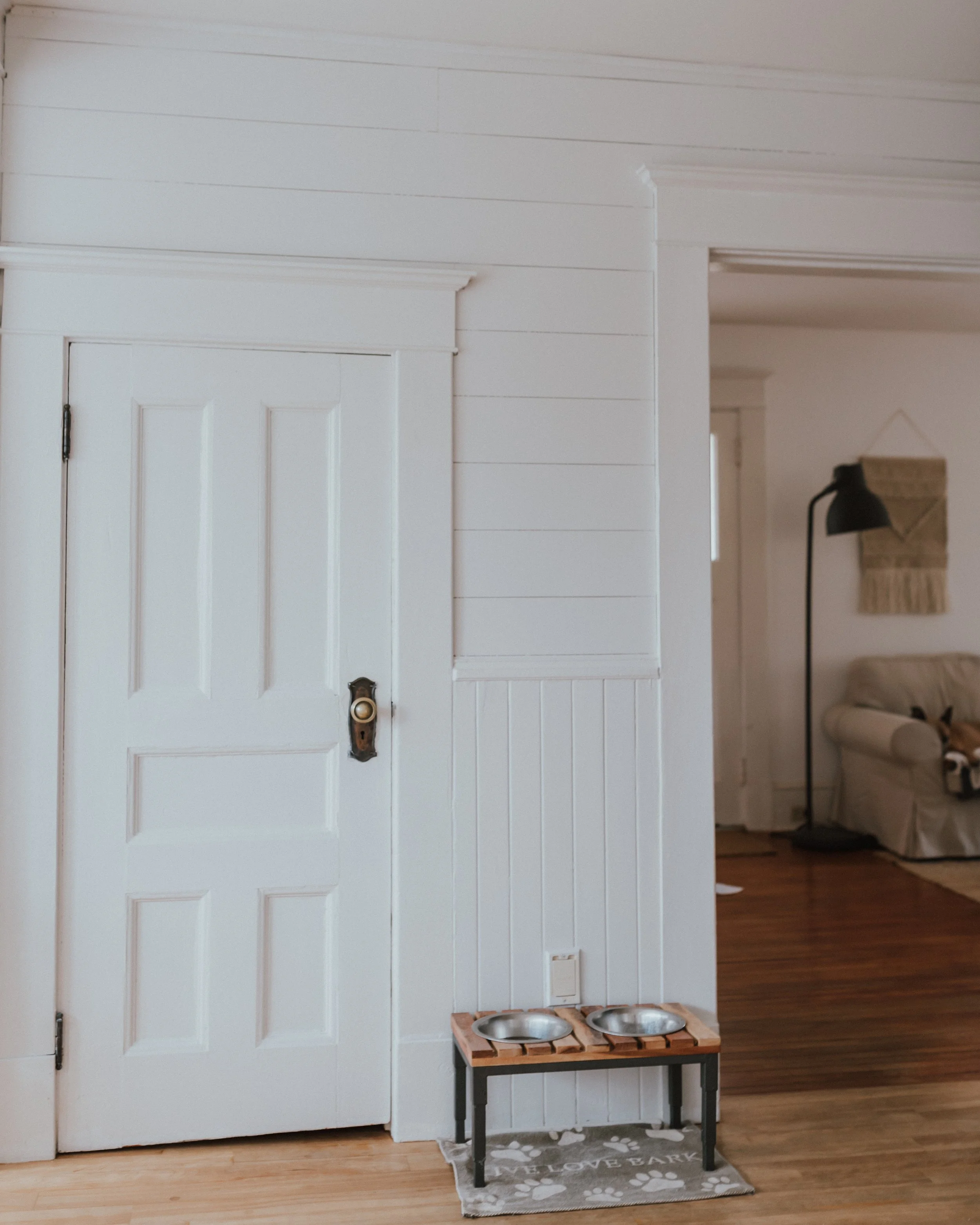 The Wild Decoelis | How We Transformed Our Kitchen For Under $1500 | after| Shiplap and Wainscotting in a kitchen