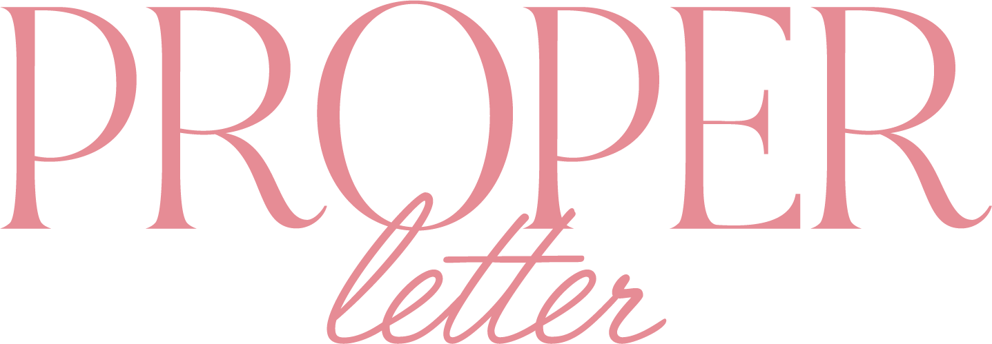 Proper Letter