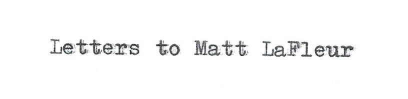 Letters to Matt LaFleur