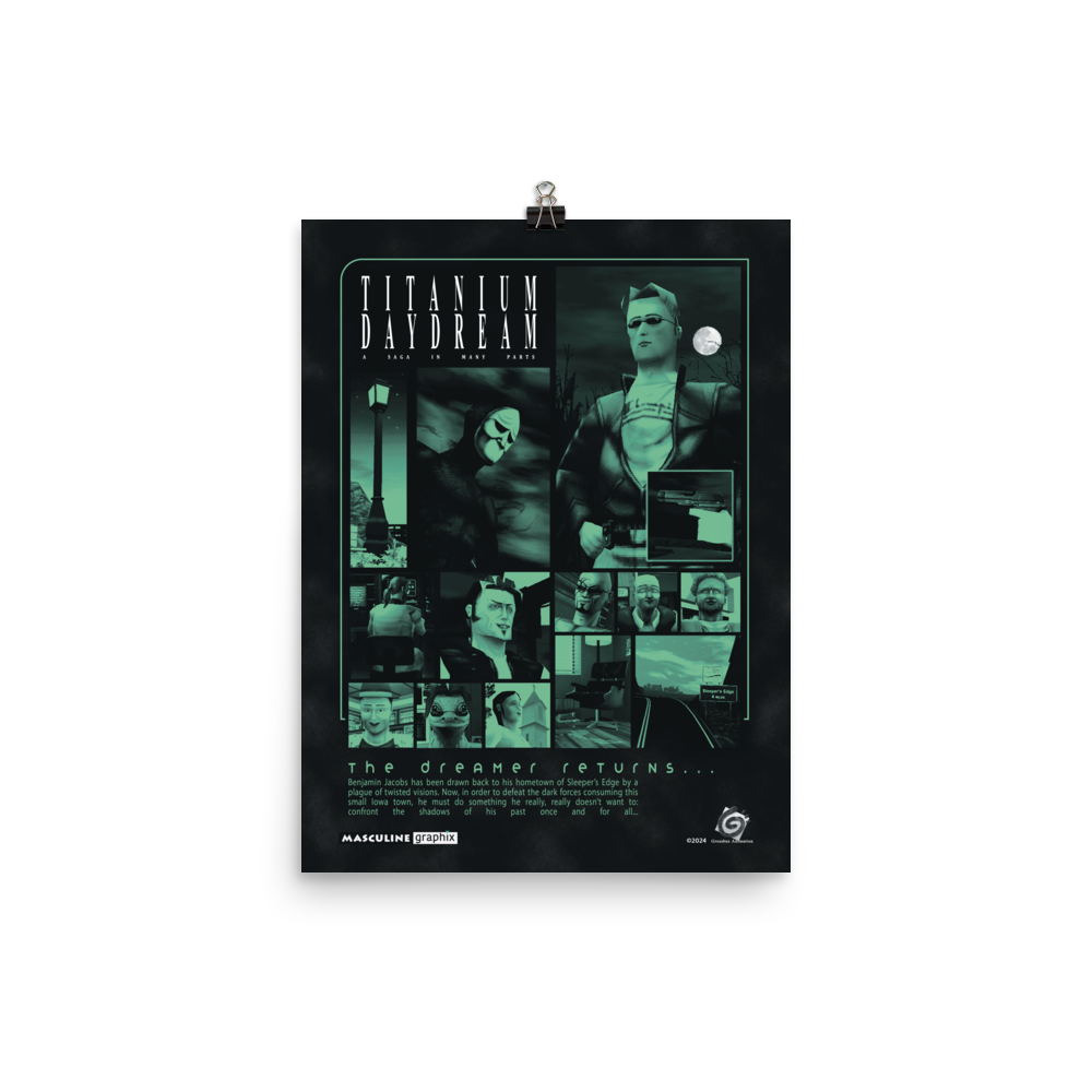 Green Dreamer - Poster — Titanium Daydream
