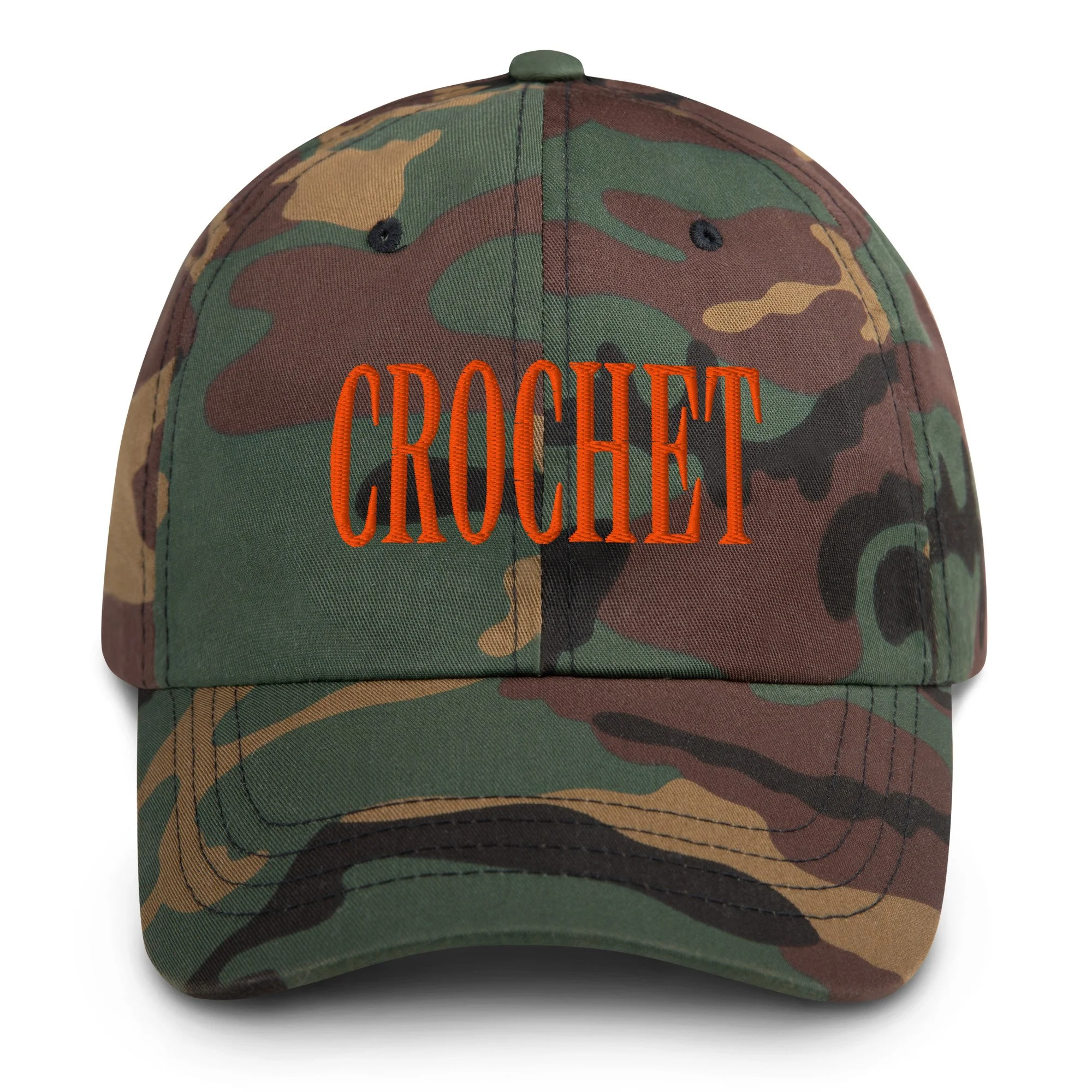 Crochet Camo Dad Hat — Knot Trying
