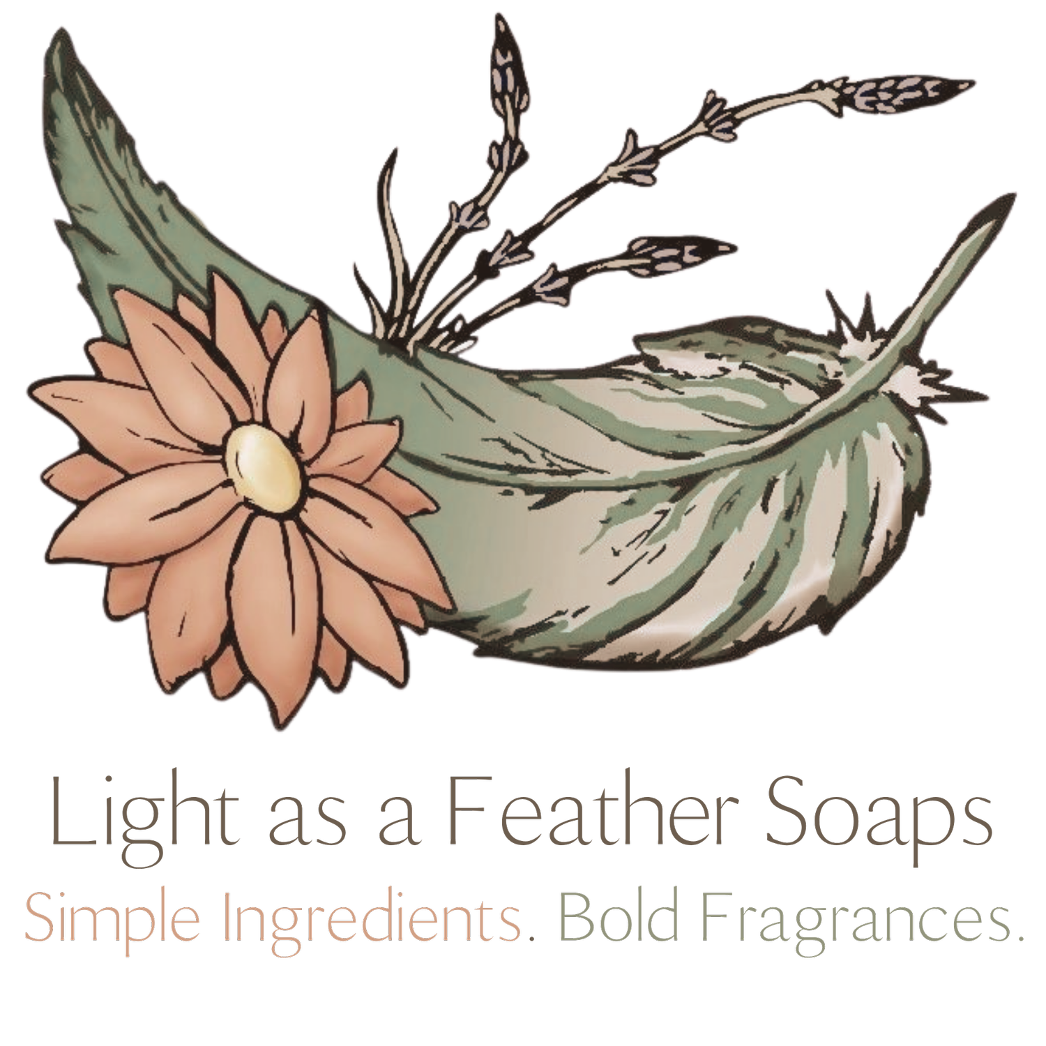 Light as feather soaps