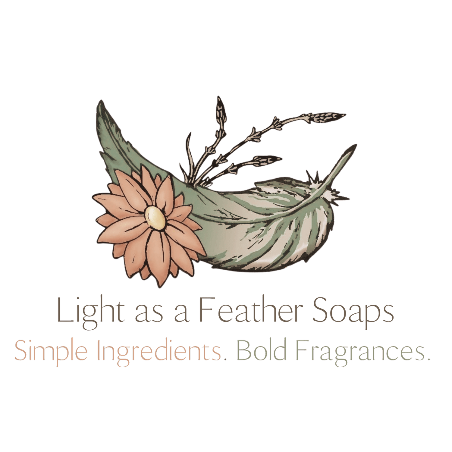 Light as feather soaps