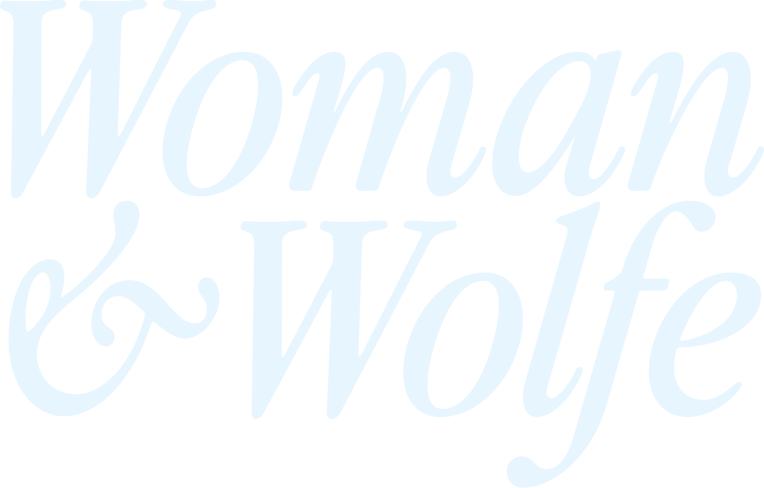 Woman & Wolfe