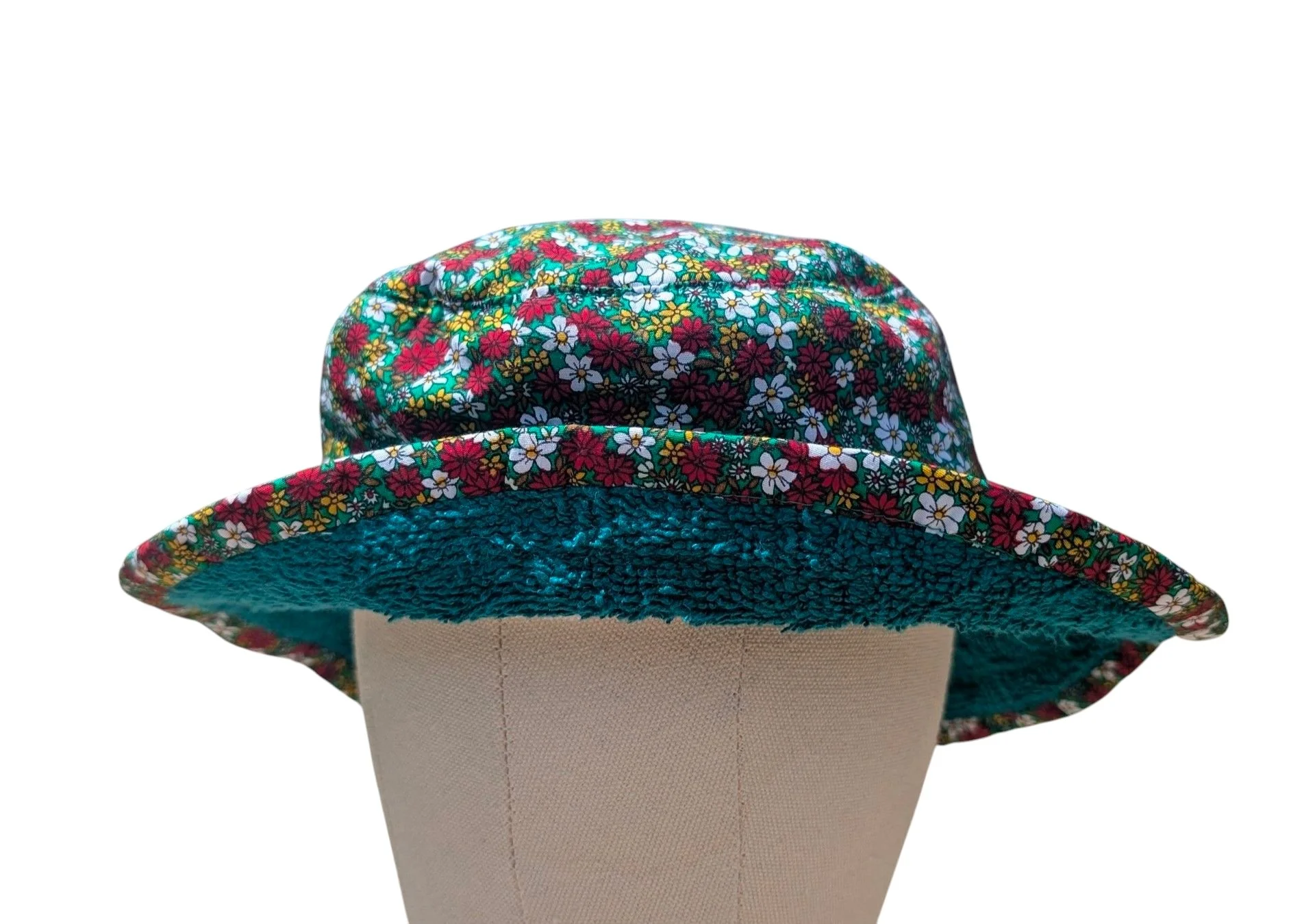 thumbnail image 2 of WONDERFUL Multi Colored Floral Summer Bucket Hats – Unisex Fun Style 2 of 5