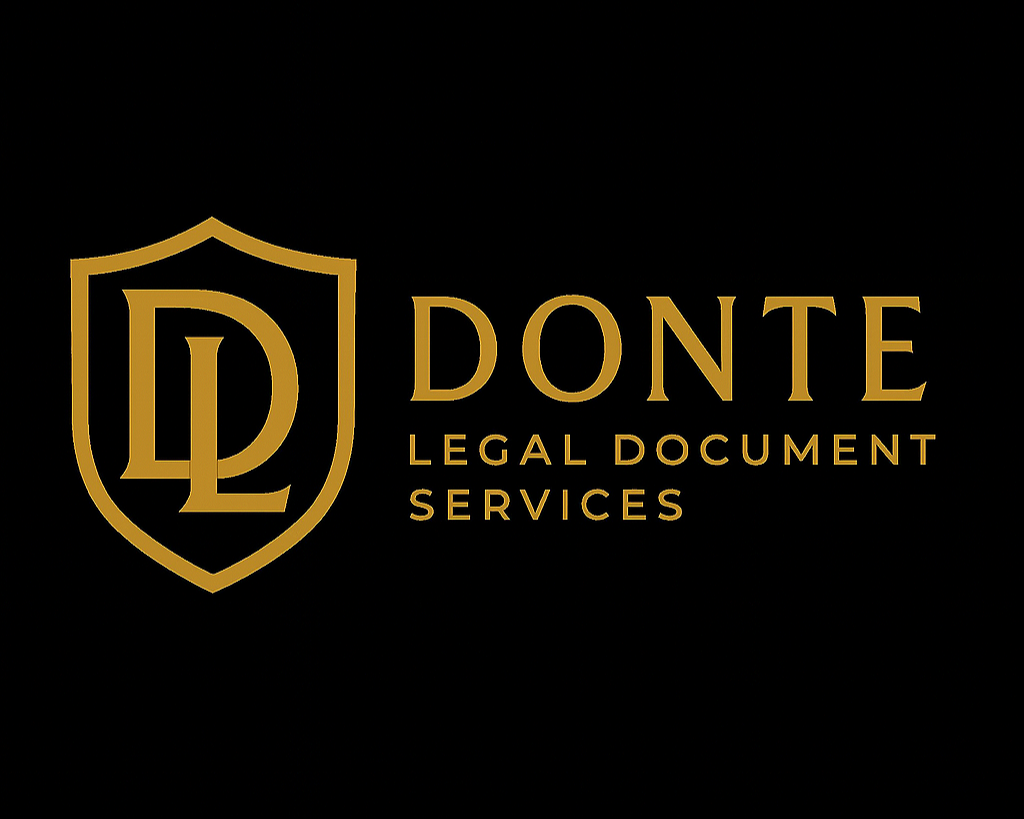 Servicios de documentos legales Donte